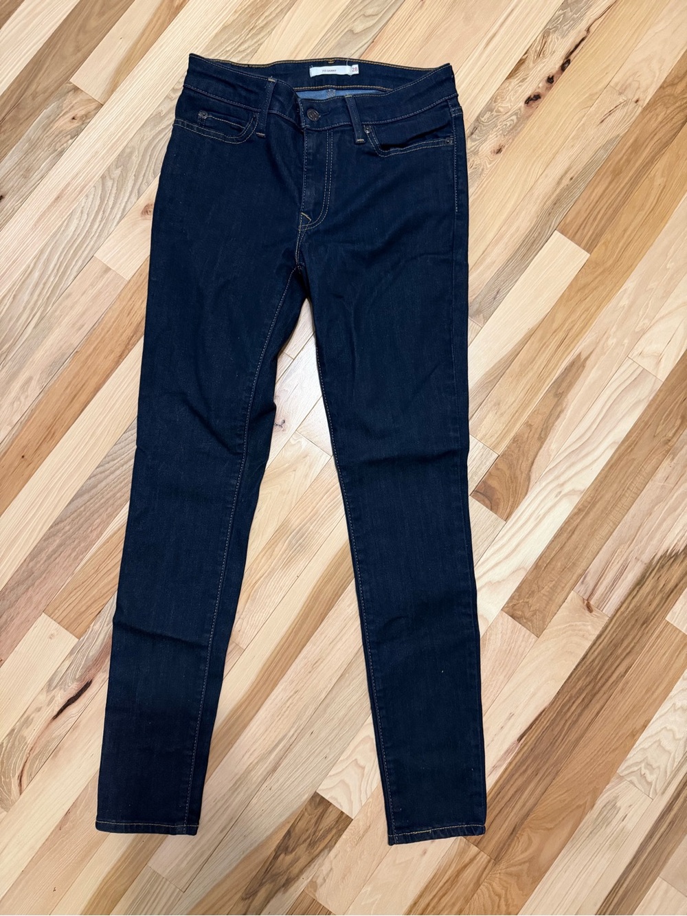 Women’s Dark Indigo Skinny Jeans - Unbranded